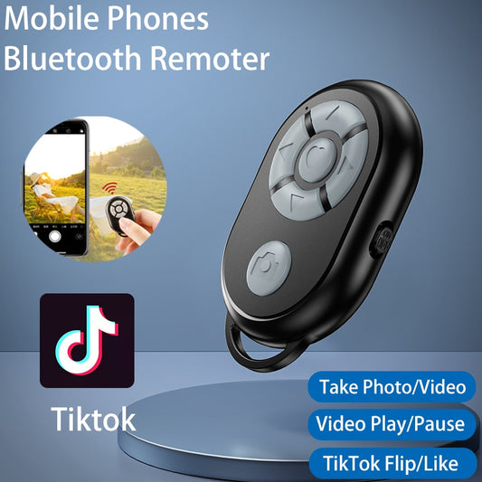 Mobile Phone Bluetooth Remoter For iPhone Samsung Xiaomi Huawei OPPO Universal Remote Control Camera Controller For Tiktok Live
